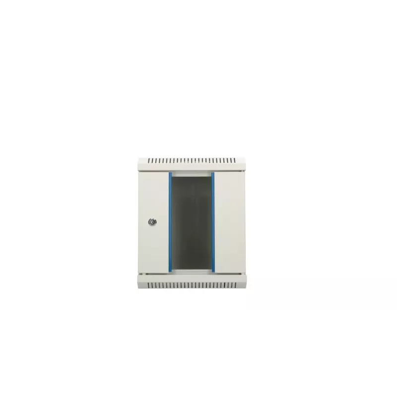 Szafa wisząca Extralink Rackmount 6U 10 cali Szara Zamek na klucz Zarządzanie kablami