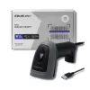 Ręczny czytnik kodów kreskowych QOLTEC 50863 — skaner 1D/2D, przewodowy USB, sensor LED, czarny, 5V, kabel 1,8 m