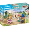 Playmobil Horses of Waterfall - Stacja mycia z Isabellą i lwicą - Zabawa w odgrywanie ról i pomysłowa zabawa dla dzieci w wieku od 5 do 10 lat - Fat Brain Toys