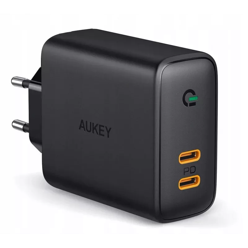 Ładowarka do urządzeń mobilnych AUKEY PA-D2 36W Czarna Wewnętrzna