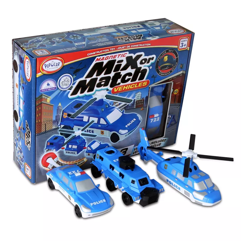 Zestaw pojazdów Popular Playthings Mix or Match Vehicles Police