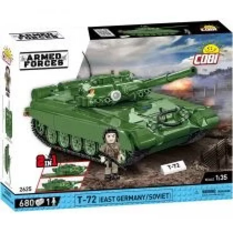 Zestaw konstrukcyjny COBI T-72 NRD/ZSRR 680 elementów