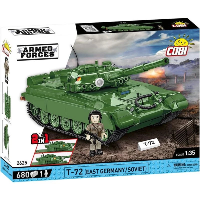 Zestaw konstrukcyjny COBI T-72 NRD/ZSRR 680 elementów