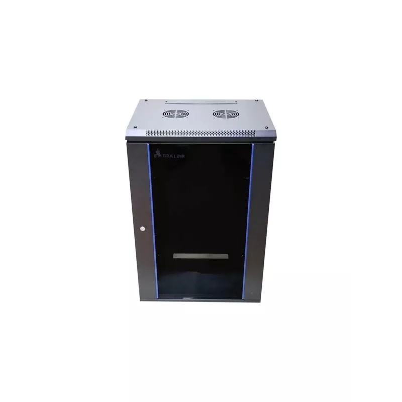 Szafka wisząca Extralink Rackmount cabinet 15U 600x450 czarna z zamkiem na klucz i szynami rack