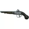 Metalowy pistolet piracki Pulio model 15541/0 o realistycznym wzornictwie