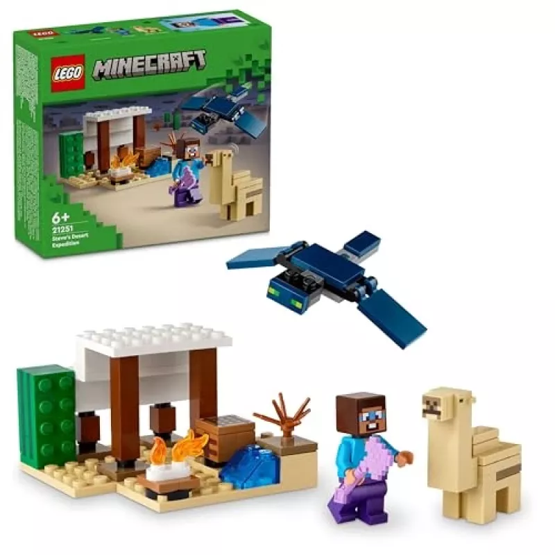 Lego Minecraft 21251 Wyprawa Steve'a na pustynię Zestaw z biomem