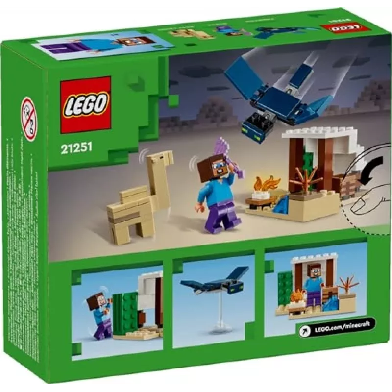 Lego Minecraft 21251 Wyprawa Steve'a na pustynię Zestaw z biomem