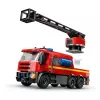 Zabawka konstrukcyjna LEGO City Remiza strażacka z pojazdem z drabiną obrotową 60414 — 843 elementy, 5 minifigurek, 220×320×140 mm