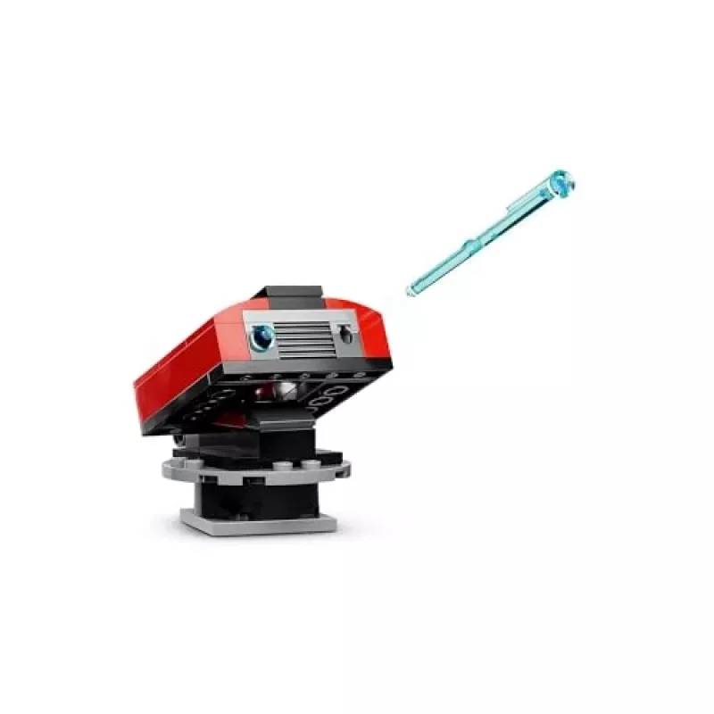 Zabawka konstrukcyjna LEGO City Remiza strażacka z pojazdem z drabiną obrotową 60414 — 843 elementy, 5 minifigurek, 220×320×140 mm