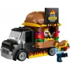 LEGO City Burger Van Food Truck Toy for 5 Plus Year Old Boys & Girls Vehicle Building Toys Kitchen Playset with Vendor Minifigure and Accessories