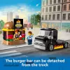 LEGO City Burger Van Food Truck Toy for 5 Plus Year Old Boys & Girls Vehicle Building Toys Kitchen Playset with Vendor Minifigure and Accessories