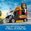 LEGO City Burger Van Food Truck Toy for 5 Plus Year Old Boys & Girls Vehicle Building Toys Kitchen Playset with Vendor Minifigure and Accessories