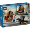 LEGO City Burger Van Food Truck Toy for 5 Plus Year Old Boys & Girls Vehicle Building Toys Kitchen Playset with Vendor Minifigure and Accessories