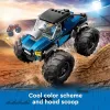 Zabawka konstrukcyjna LEGO City 60402 Niebieski Monster Truck z dużymi oponami, 148 elementów, 1 minifigurka, wiek 5+