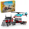 Zestaw LEGO Creator 2-w-1 Ciężarówka z platformą i śmigłowiec 31146, konwertowalna konstrukcja dla dzieci