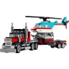 Zestaw LEGO Creator 2-w-1 Ciężarówka z platformą i śmigłowiec 31146, konwertowalna konstrukcja dla dzieci
