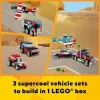 Zestaw LEGO Creator 2-w-1 Ciężarówka z platformą i śmigłowiec 31146, konwertowalna konstrukcja dla dzieci