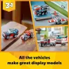 Zestaw LEGO Creator 2-w-1 Ciężarówka z platformą i śmigłowiec 31146, konwertowalna konstrukcja dla dzieci