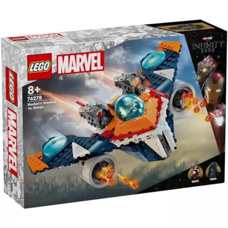 Klocki konstrukcyjne LEGO Marvel Super Heroes Statek kosmiczny Rocket 76278 — zestaw Rocket i Ronan