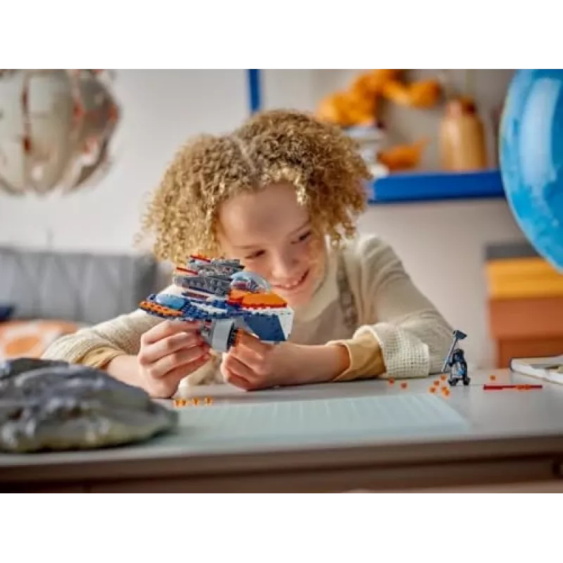Klocki konstrukcyjne LEGO Marvel Super Heroes Statek kosmiczny Rocket 76278 — zestaw Rocket i Ronan