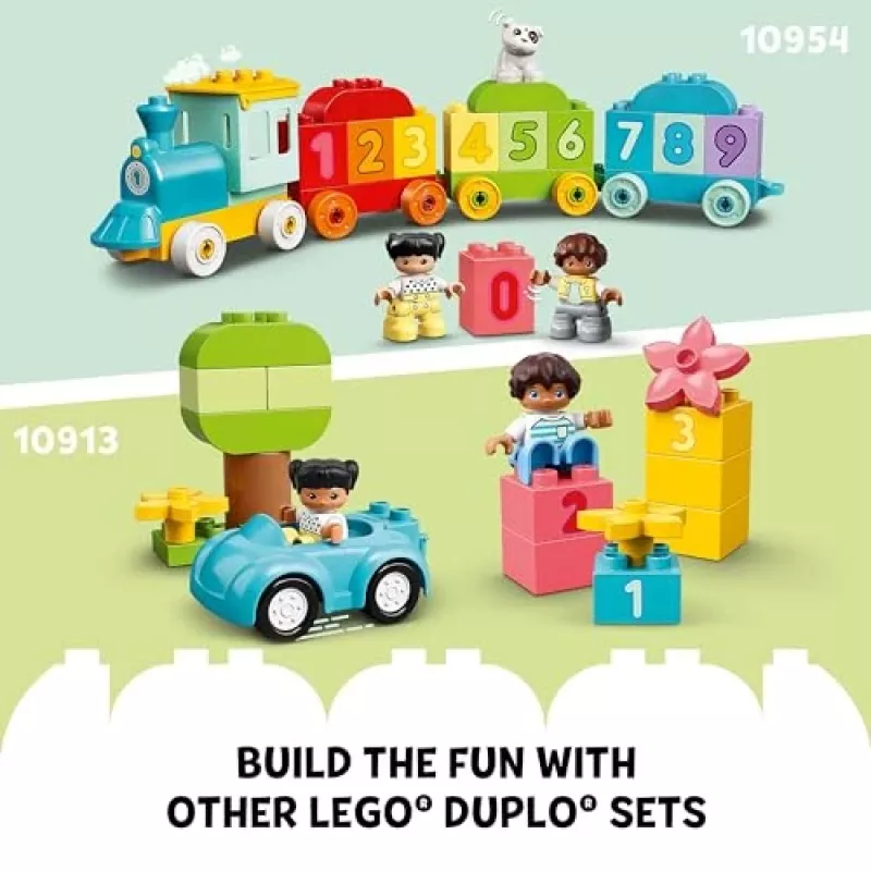 Zabawka konstrukcyjna LEGO DUPLO 10421 Ciężarówka ABC, 36 elementów, 2 minifigurki, dla dzieci od 2 lat, wymiary 110×140×70 mm