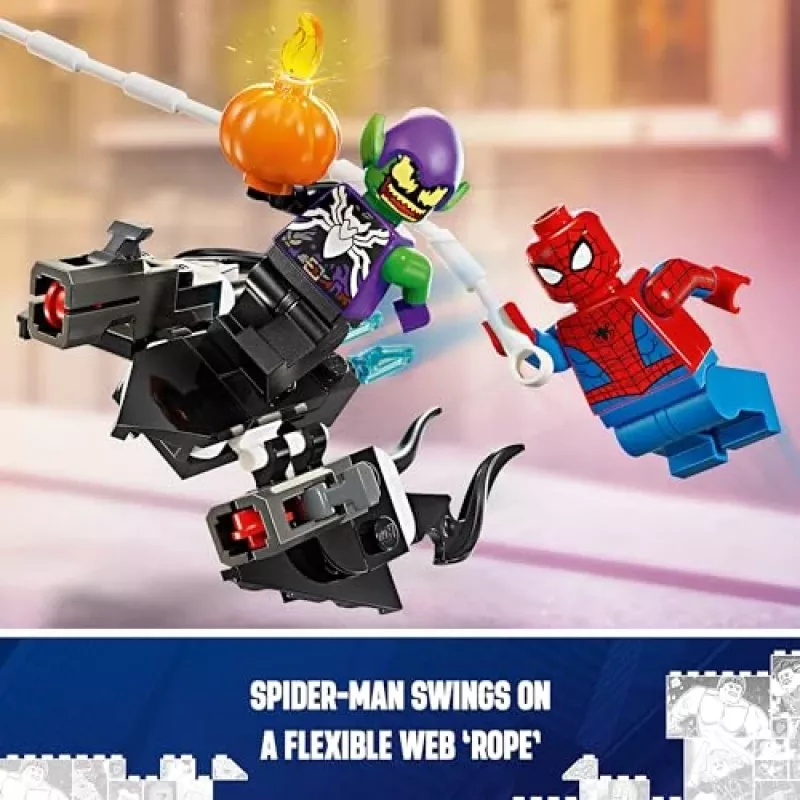 Lego Marvel 76279 Samochód wyścigowy Spider-Mana i Venom Green Goblin – zestaw do budowania