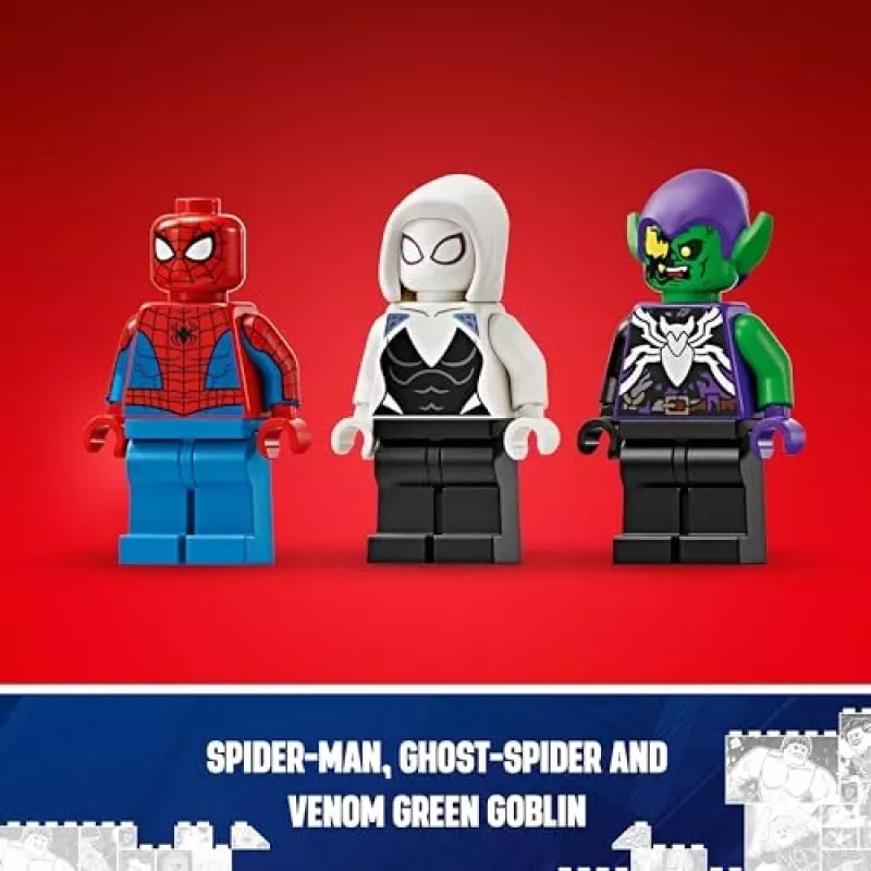 Lego Marvel 76279 Samochód wyścigowy Spider-Mana i Venom Green Goblin – zestaw do budowania