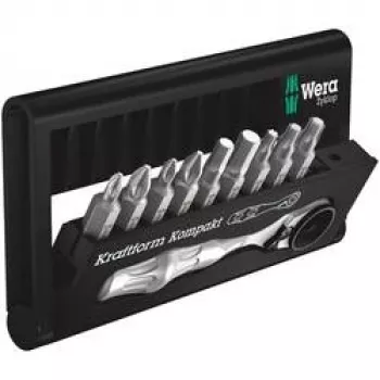 Wera Bit-Check 10 Zyklop Mini BiTorsion 1 Set 10 Piece7.6 X 2.5 X 12.7 cm