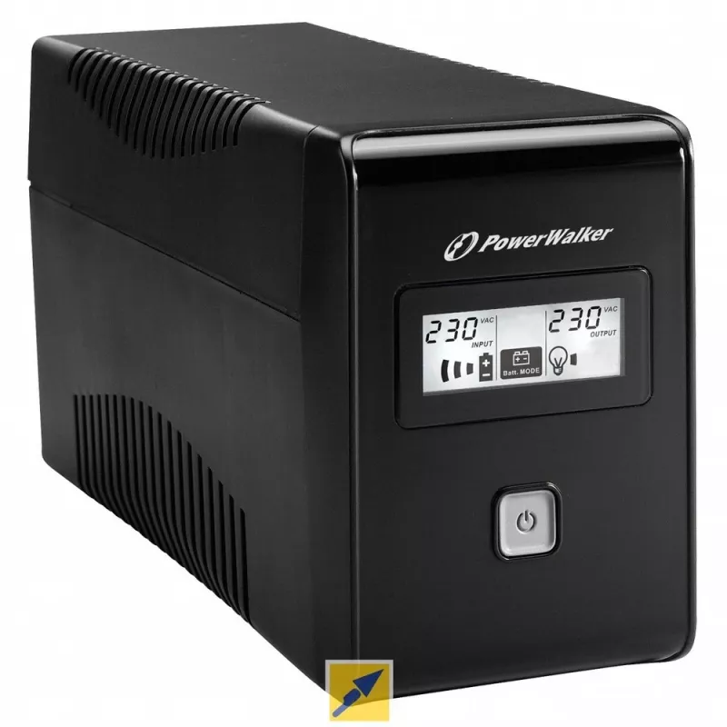 PowerWalker VI 850 LCD zasilacz awaryjny (UPS) Line-Interactive 0.85 kVA 480 W