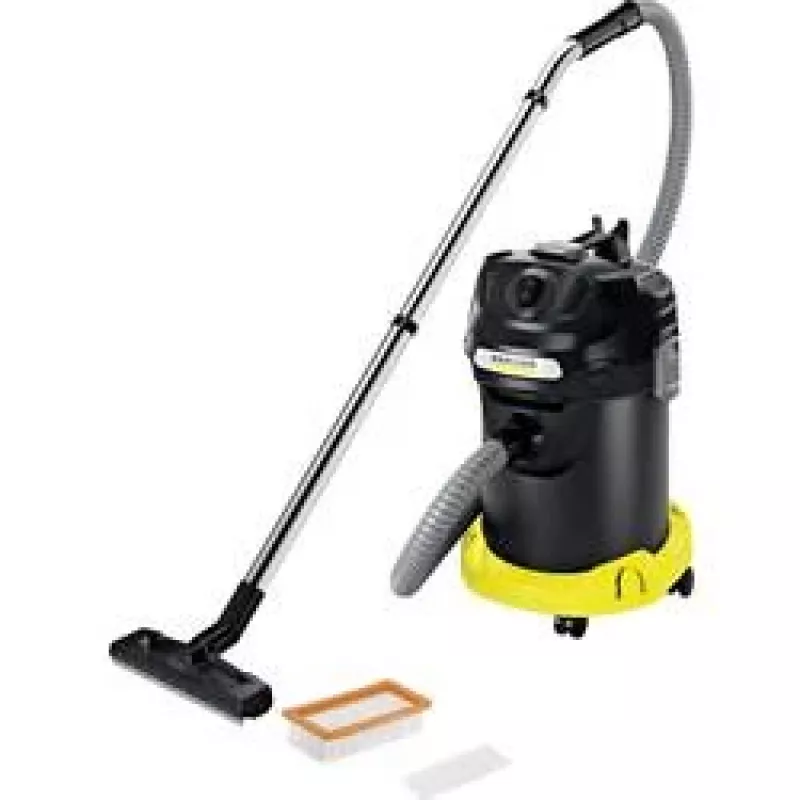 Odkurzacz do popiołu Karcher AD 4 Premium — 17 l, 600 W, bezworkowy, wąż metalowy, rura chromowana
