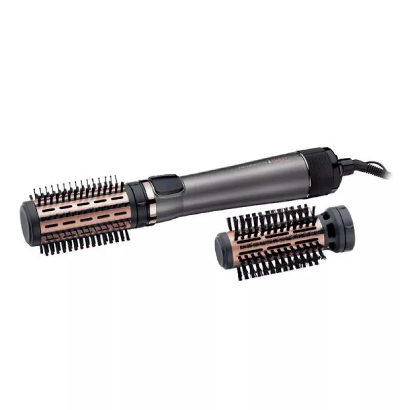 Hot air brush Remington AS8810 — 1000 W, technologia parowa, szczotka 4–5 cm, 2 poziomy temperatury/prędkości, przewód 3 m, opcja bezprzewodowa