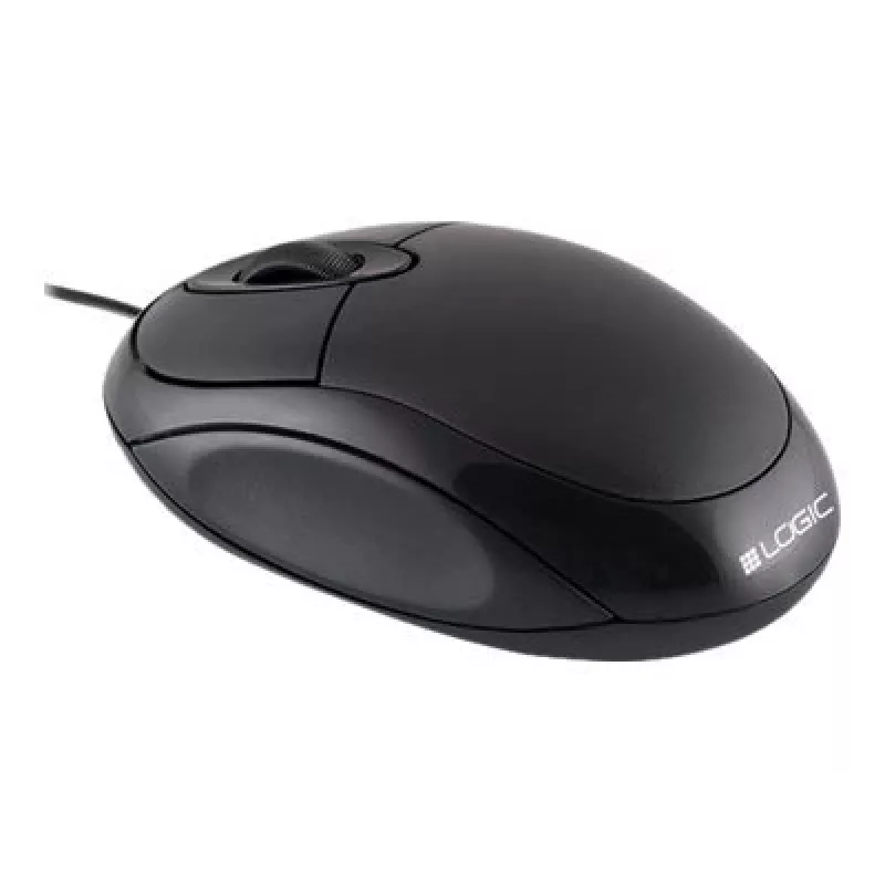 Mysz Logic Lm-11 - Optyczna - Przewodowa - USB - Czarna