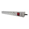 DIGITUS Professional a-19-STRIP-2-IMP - listwa zasilająca (do montażu w szafie rack) - AC 250 V - wejście zasilania - wyjście
