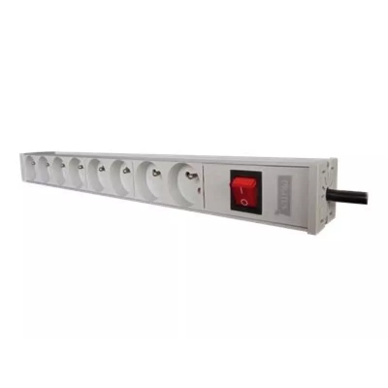 DIGITUS Professional a-19-STRIP-2-IMP - listwa zasilająca (do montażu w szafie rack) - AC 250 V - wejście zasilania - wyjście