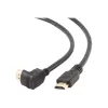 Kabel HDMI v2.0 z wtykiem męskim 90 stopni i prostym męskim, 19-pinowe pozłacane złącza, 1,8 m, opakowanie zbiorcze