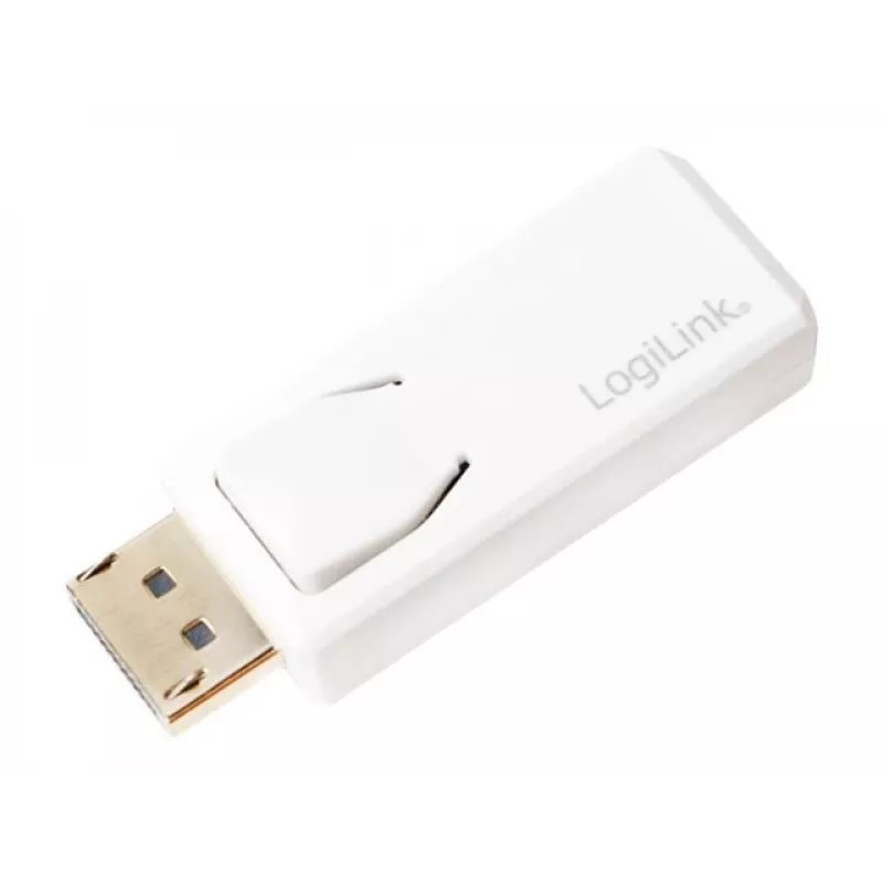 Przejściówka LogiLink CV0100 DisplayPort na HDMI Biała