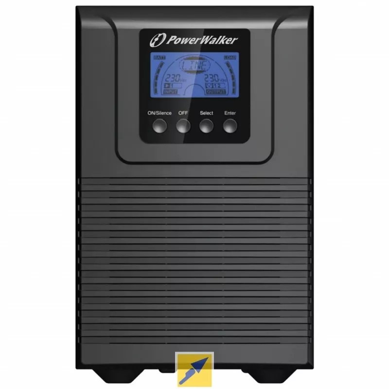 PowerWalker VFI 1000 TG Podwójna konwersja (Online) 1 kVA 900 W 4 gniazda wyjściowe AC
