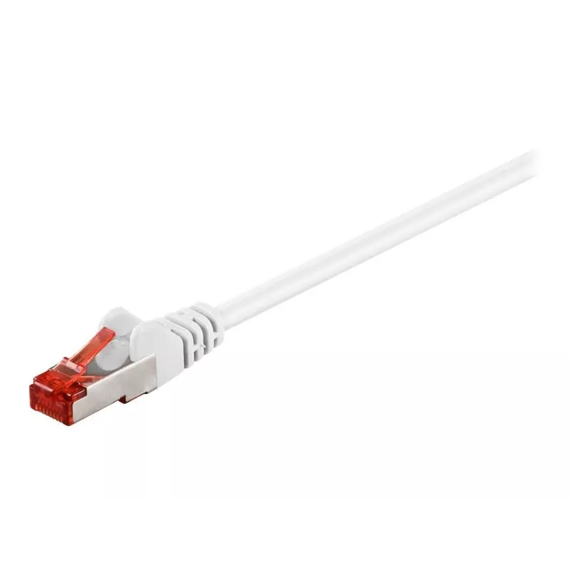 Wentronic Goobay - Kabel sieciowy - RJ-45 (M) do RJ-45 (M) - 2,0 m - SFTP, PiMF - CAT 6 - wtryskowy - biały (95501)