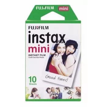 Błona Instax Mini do zdjęć natychmiastowych z białym obramowaniem, opakowanie 10 zdjęć, kompatybilna ze wszystkimi aparatami i drukarkami Instax Mini, Mini 10 zdjęć białe obramowanie