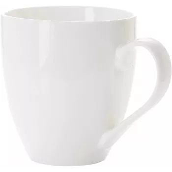 Ritzenhoff & Breker Gusto Jumbo Coffee Mug, 0.6L, biały Porcelain, Dishwasher Safe, 110mm - 6 Pack (088762)