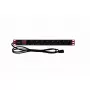 Listwa zasilająca do szafy Rack TECHLY 365733 1U — 8× gniazda Schuko, kabel 2 m
