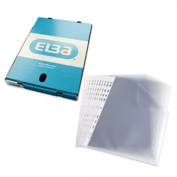 ELBA Koszulki perforowane A4, PP 0.08mm, krystalicznie przejrzyste, uniwersalne perforowanie (971508)