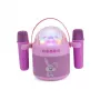 Zestaw karaoke dla dzieci AKAI JoyBox Kids z Bluetooth, USB, MicroSD, AUX, radiem FM, światłami RGB, zmieniaczem głosu, przewodowym mikrofonem, akumulatorem 1200 mAh, 5W RMS
