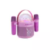 Zestaw karaoke dla dzieci AKAI JoyBox Kids z Bluetooth, USB, MicroSD, AUX, radiem FM, światłami RGB, zmieniaczem głosu, przewodowym mikrofonem, akumulatorem 1200 mAh, 5W RMS