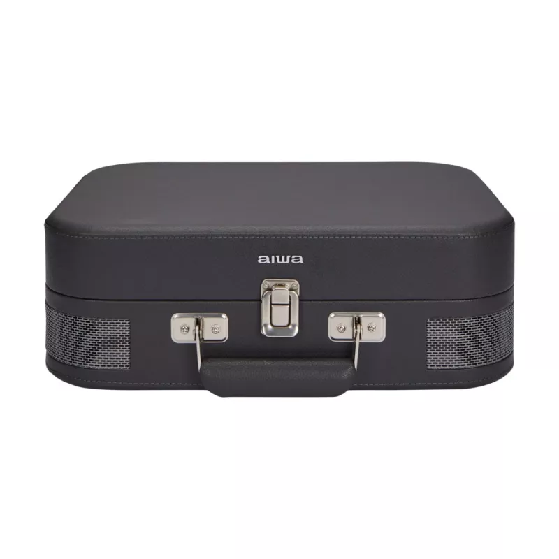 AIWA VPX-1951/TN Gramofon z napędem paskowym, Bluetooth 5.0, nagrywanie USB, wbudowane głośniki, 33/45/78 obr./min