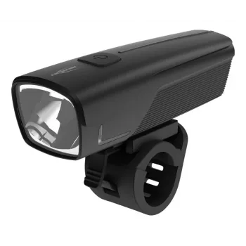ANSMANN 1600-0524 LED przednie światło rowerowe, 500 lumenów, 50 luksów, 2600mAh, 2W, czarne