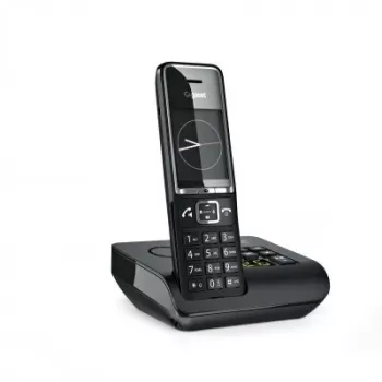Gigaset Comfort 550A Bezprzewodowy Telefon z Automatyczną Sekretarką, Czarny