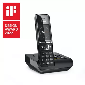 Gigaset Comfort 550A Bezprzewodowy Telefon z Automatyczną Sekretarką, Czarny