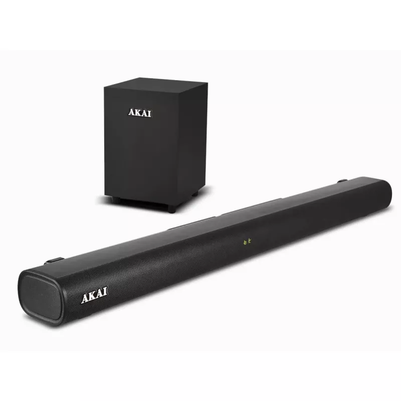 AKAI Soundbar ASB-20CSW 2.1 80W Bezprzewodowy Subwoofer Bluetooth 5.0 HDMI ARC
