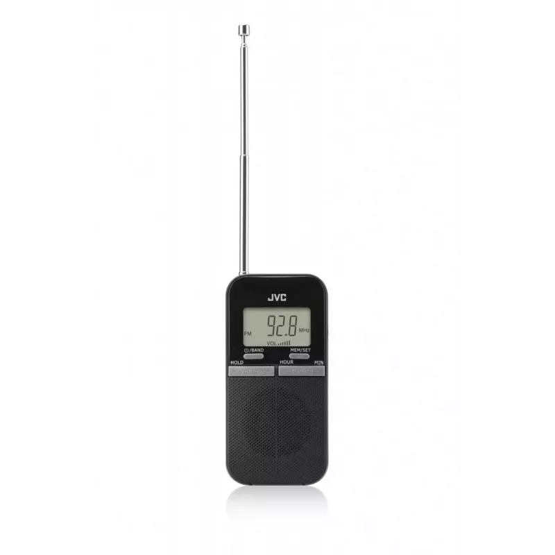 JVC RAE411B Przenośne Radio AM/FM z Tunerem Analogowym, Czarny